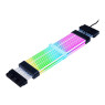 ACEGEEK SLEEVED EXTENDER CABLE 24P AC24, ARGB, 265MM, BLACK, AG-AC24-BK